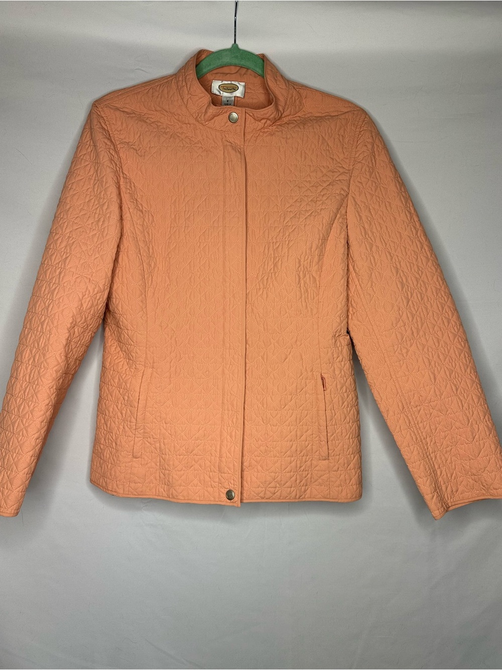 Talbots Quilted Peach Puffer Jacket
